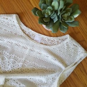 Merona White Swim Coverup w/tie